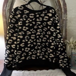 LuluRoe Leopard  Stylish Top Black and Tan Size 3XL, animal print